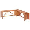 vidaXL Banc de jardin et jardini&egrave;re 117x117x40 cm Bois solide d'acacia