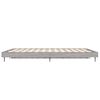 vidaXL Cadre de lit sans matelas sonoma gris 135x190 cm