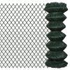 vidaXL Cl&ocirc;ture &agrave; mailles losang&eacute;es Acier 1x25 m Vert