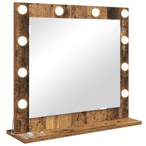 vidaXL Miroir de vanit&eacute; Bois ancien 60 x 55 x 18 cm Rectangulaire