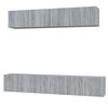 vidaXL Ensemble de meubles TV 5 pcs Sonoma gris Bois d'ing&eacute;nierie