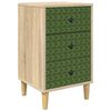 vidaXL Table de chevet GELEEN Ch&ecirc;ne Sonoma 36 x 33 x 60 cm