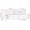 vidaXL Table basse marron 80x54x40 cm bois massif de manguier