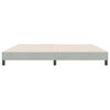 vidaXL Cadre de lit sans matelas gris clair 180x210 cm velours