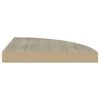 vidaXL &Eacute;tag&egrave;res d'angle flottantes 4 pcs ch&ecirc;ne 35x35x3,8 cm MDF