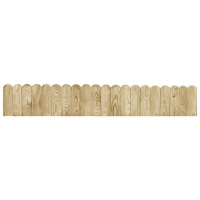 vidaXL Rouleaux de bordure 3 pcs 120 cm bois de pin imprégné