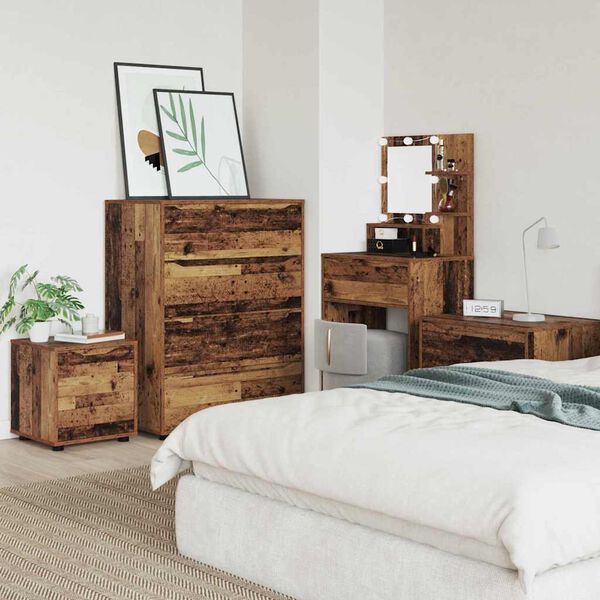 vidaXL Cabinet de salle de bain Bois Ancien 40,5 x 40 x 44 cm