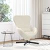 vidaXL Fauteuil &oelig;uf Cr&egrave;me 63 x 73 x 90 cm Velours