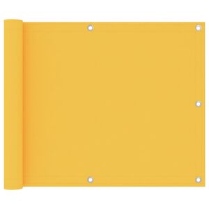 vidaXL &Eacute;cran de balcon Jaune 75x600 cm Tissu Oxford
