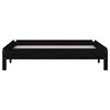 vidaXL Lit empilable sans matelas noir 100x200 cm bois massif de pin