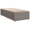 vidaXL Cadre de lit sans matelas taupe 90x190 cm tissu