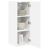 vidaXL Armoire suspendue Blanc 30 x 31 x 80 cm Bois d'ing&eacute;nierie