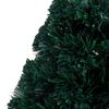 vidaXL Arbre de No&euml;l pr&eacute;-&eacute;clair&eacute; avec support et LED 64 cm fibre optique