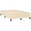 vidaXL Cadre de lit sans matelas cr&egrave;me 120x200 cm tissu