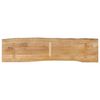 vidaXL Dessus de table 160x40x3,8 cm bord vivant bois massif manguier