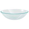 vidaXL Lavabo Verre tremp&eacute; 42 cm Transparent
