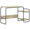 vidaXL Bureau avec rangement Ch&ecirc;ne Sonoma 131,5 x 50 x 75,5 cm