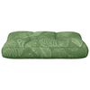 vidaXL Coussin de palette motif de feuilles 50x40x12 cm tissu
