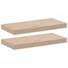 vidaXL &Eacute;tag&egrave;res flottantes 2 pcs 50x23,5x4 cm bois d'ing&eacute;nierie