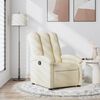 vidaXL Fauteuil inclinable en tissu cr&egrave;me