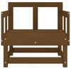 vidaXL Chaises de jardin lot de 2 marron miel bois massif de pin