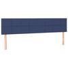 vidaXL T&ecirc;tes de lit Bleu 200x5x78/88 cm Tissu