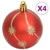vidaXL Ensemble de boules de No&euml;l 108 pcs Dor&eacute; et rouge