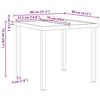 vidaXL Ensemble de salle &agrave; manger pour jardin avec coussin 3 pcs Gris