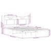 vidaXL Cadre de lit sans matelas ch&ecirc;ne sonoma 140x190 cm