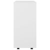 vidaXL Armoire &agrave; roulettes Blanc 60x35x75 cm Bois d&rsquo;ing&eacute;nierie