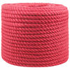 vidaXL Corde en Jute 10 mm Rouge Jute 100% Tossa