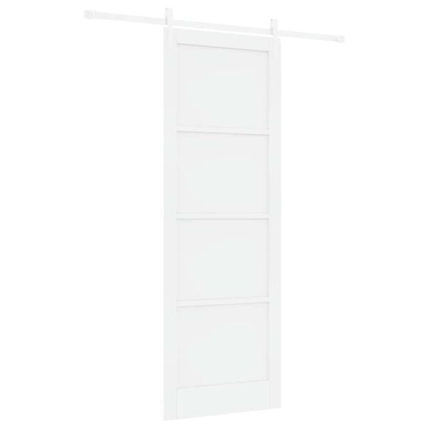 vidaXL Porte coulissante ORKDAL Blanc 83 x 232 cm Pin massif
