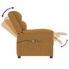 vidaXL Fauteuil &eacute;lectrique de massage Marron Velours