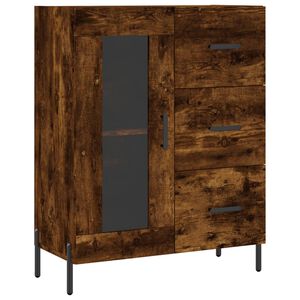 vidaXL Buffet ch&ecirc;ne fum&eacute; 69,5x34x90 cm bois d'ing&eacute;nierie