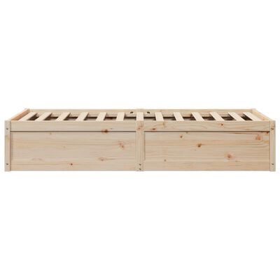 vidaXL Cadre de lit 90x190 cm Bois de pin massif