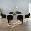 vidaXL Chaises &agrave; manger lot de 6 marron similicuir