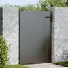 vidaXL Porte de Jardin Noir 85 x 150 cm Acier peint par poudre