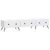 vidaXL Meuble TV Blanc 147 x 34,5 x 30 cm Bois d'ing&eacute;nierie