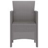 vidaXL Chaise de jardin 4 pcs Gris clair 53 x 49 x 85 cm PP