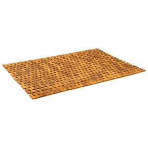 vidaXL Tapis de bain Naturel 95 x 140 cm Bois d'Acacia Massif