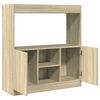 vidaXL Buffet haut ch&ecirc;ne sonoma 92x33x100 cm bois d'ing&eacute;nierie