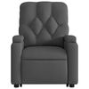 vidaXL Fauteuil de massage inclinable Gris fonc&eacute; Tissu