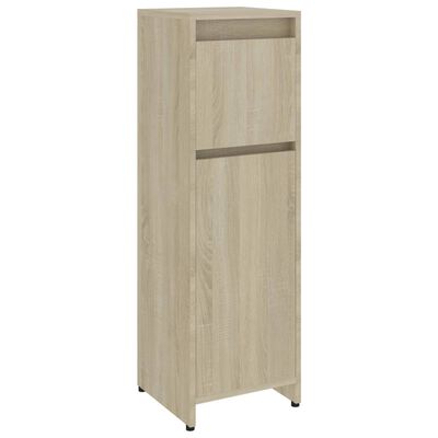 vidaXL Armoire de salle de bain Chêne sonoma Bois d'ingénierie