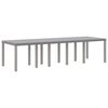 vidaXL Ensemble de salle à manger pour jardin 13 pcs Gris clair