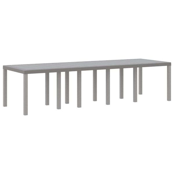 vidaXL Ensemble de salle à manger pour jardin 13 pcs Gris clair