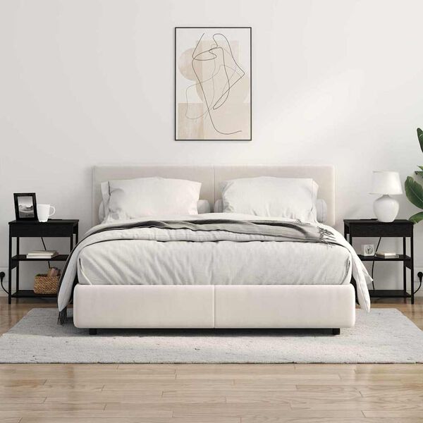 vidaXL Cabinet de chevet 2 pcs Ch&ecirc;ne noir 41 x 31 x 51 cm