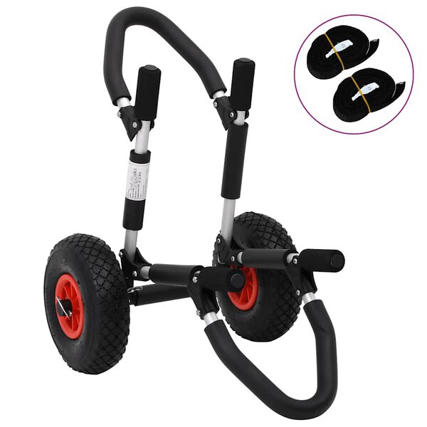 vidaXL Chariot de SUP pour planche de surf pliable 45 kg aluminium