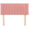 vidaXL T&ecirc;te de lit Rose 100x5x78/88 cm Velours
