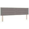vidaXL T&ecirc;te de lit Taupe 180 cm tissu