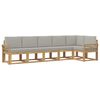 vidaXL Ensemble de canap&eacute;s d'ext&eacute;rieur 6 pc Blanc et gris clair